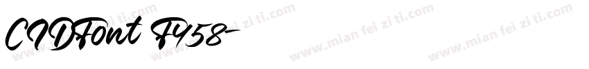 CIDFont F458字体转换